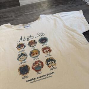 adopt a cat art cats crazy shirts t shirt L